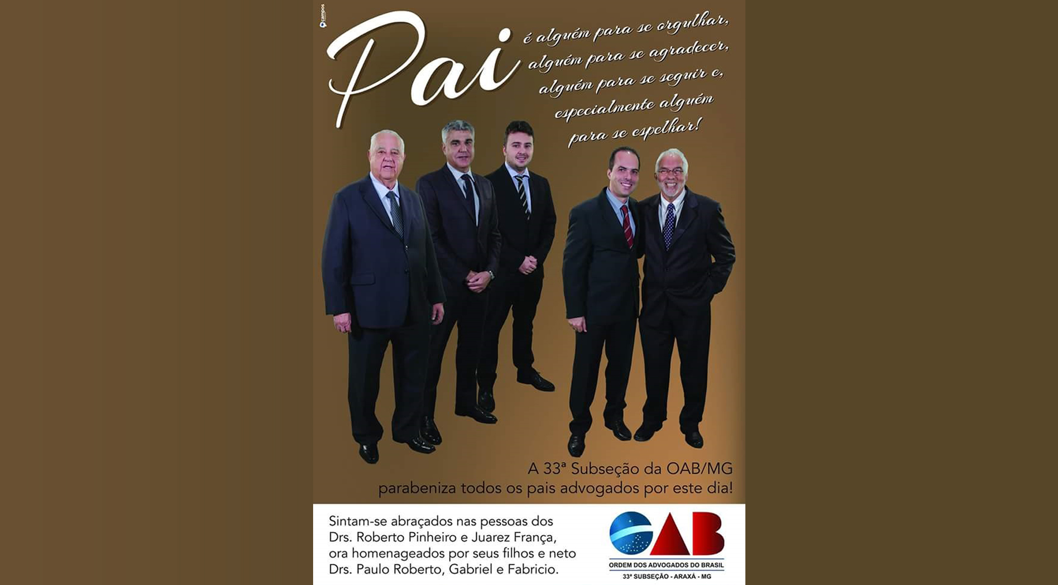 FELIZ DIA DOS PAIS!