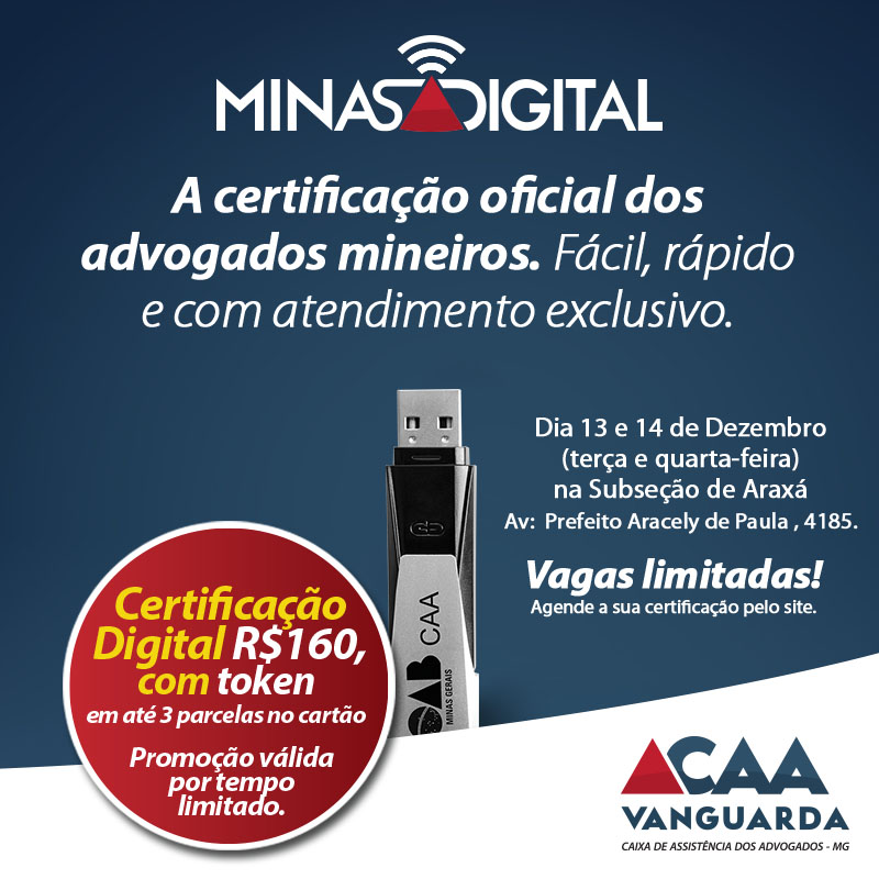 CERTIFICADO DIGITAL - 13 E 14 DE DEZEMBRO DE 2016