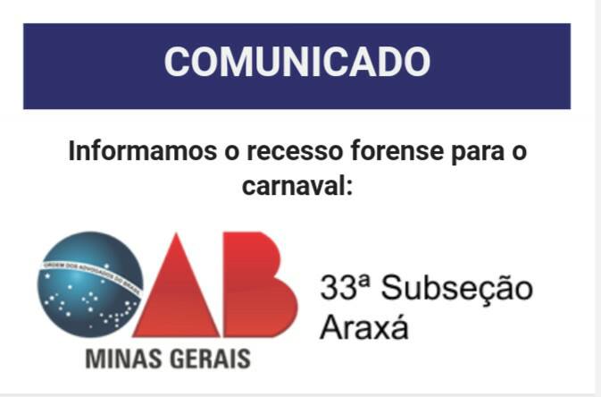 Recesso Forense-Carnaval