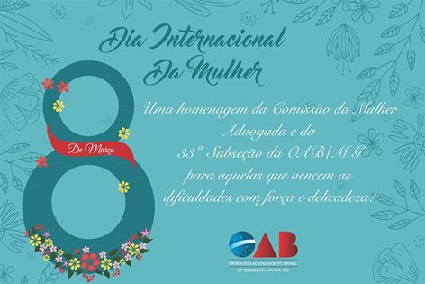 Parabéns pelo Dia Internacional da Mulher!
