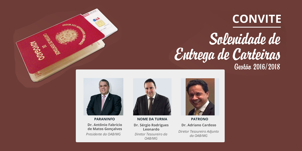 SOLENIDADE DE ENTREGA DE CARTEIRAS