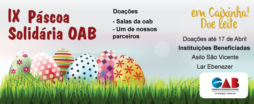 IX Pascoa Solidária.