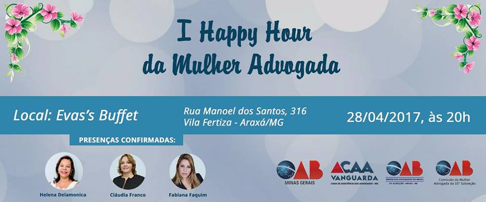  I HAPPY HOUR DA MULHER ADVOGADA