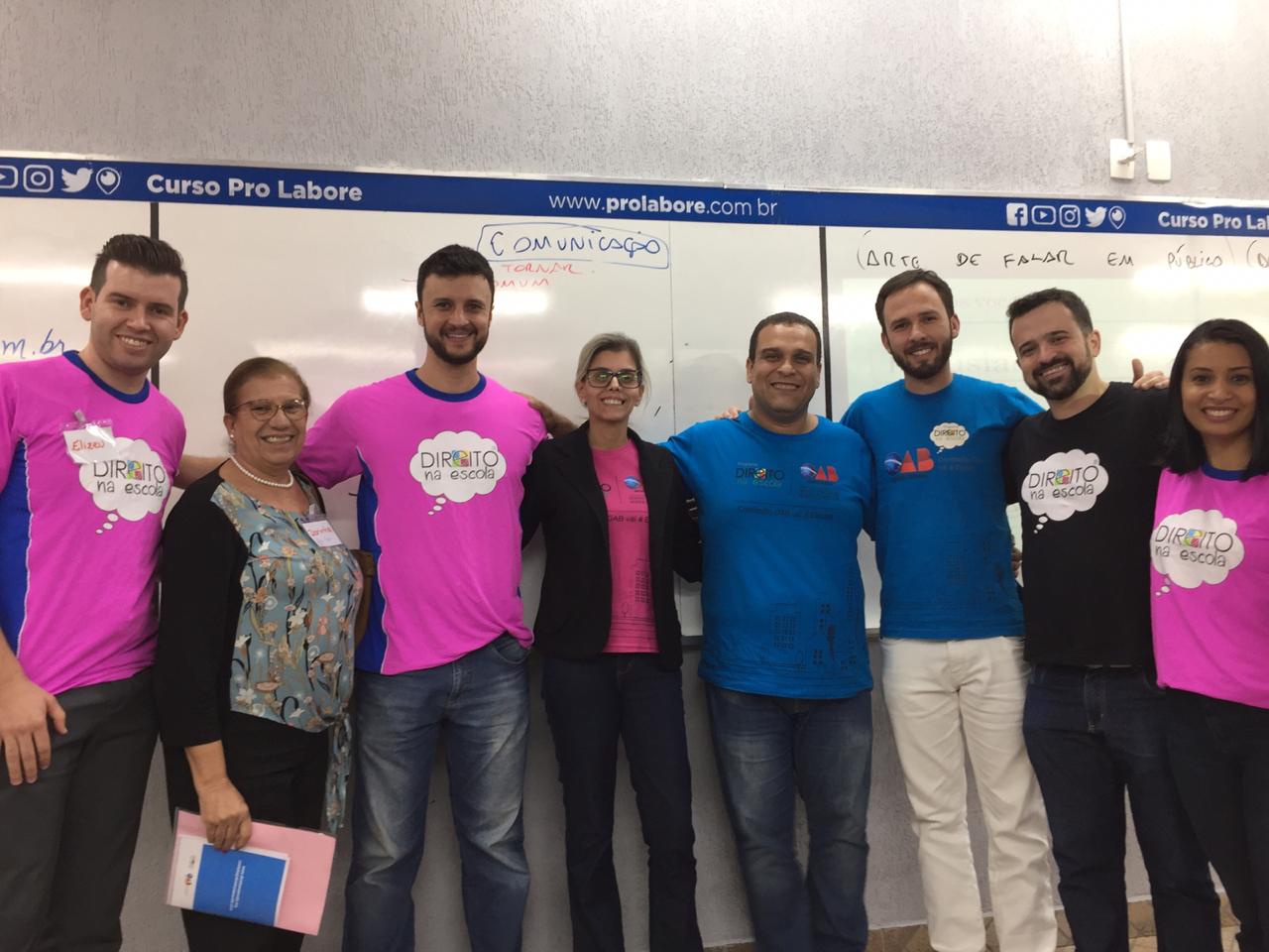 OAB VAI À ESCOLA PARTICIPA DE CURSO EM BH.