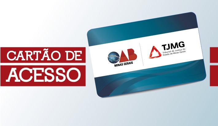 Cartão de acesso às dependências do Poder Judiciário.