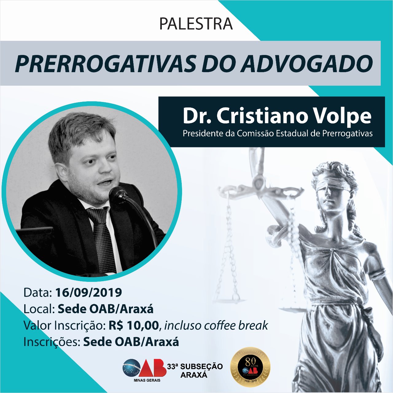 PALESTRA PRERROGATIVAS DO ADVOGADO