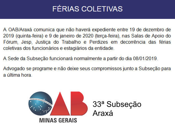 Férias Coletivas