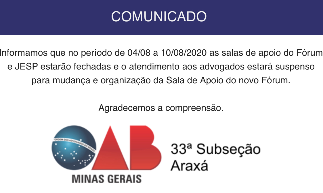 COMUNICADO