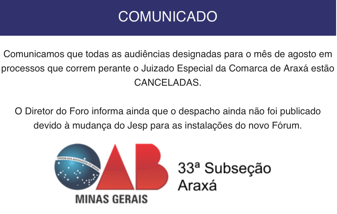 COMUNICADO