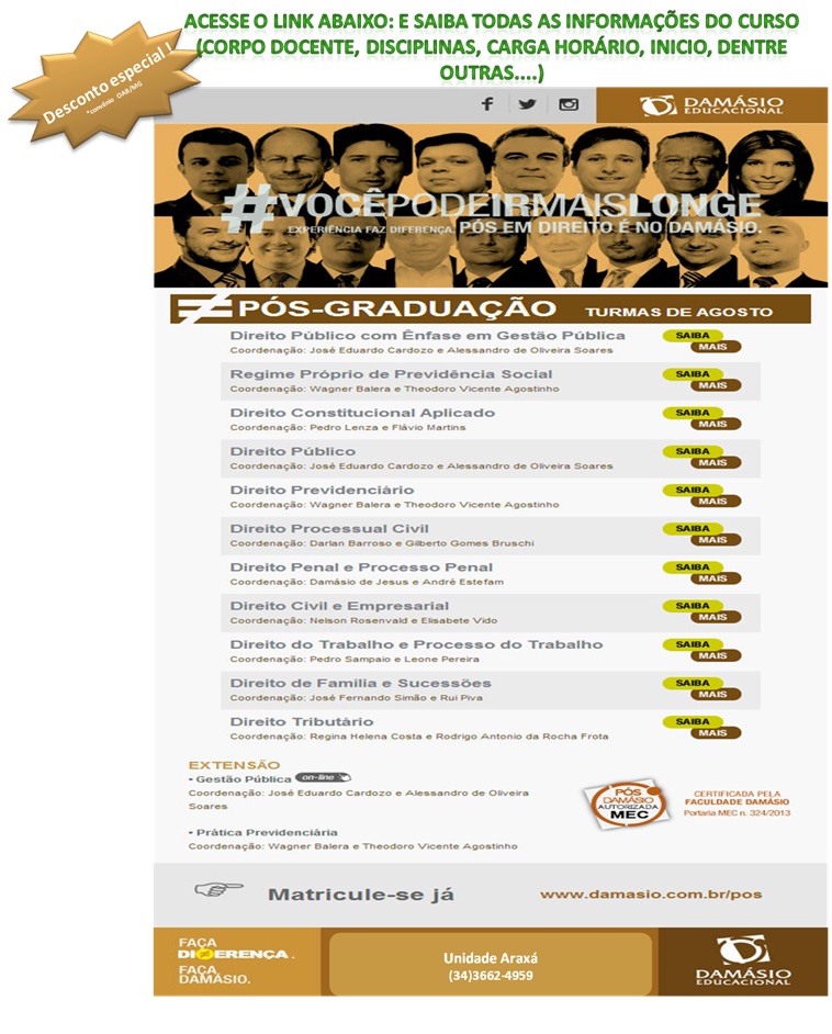 Pós Graduação Damásio